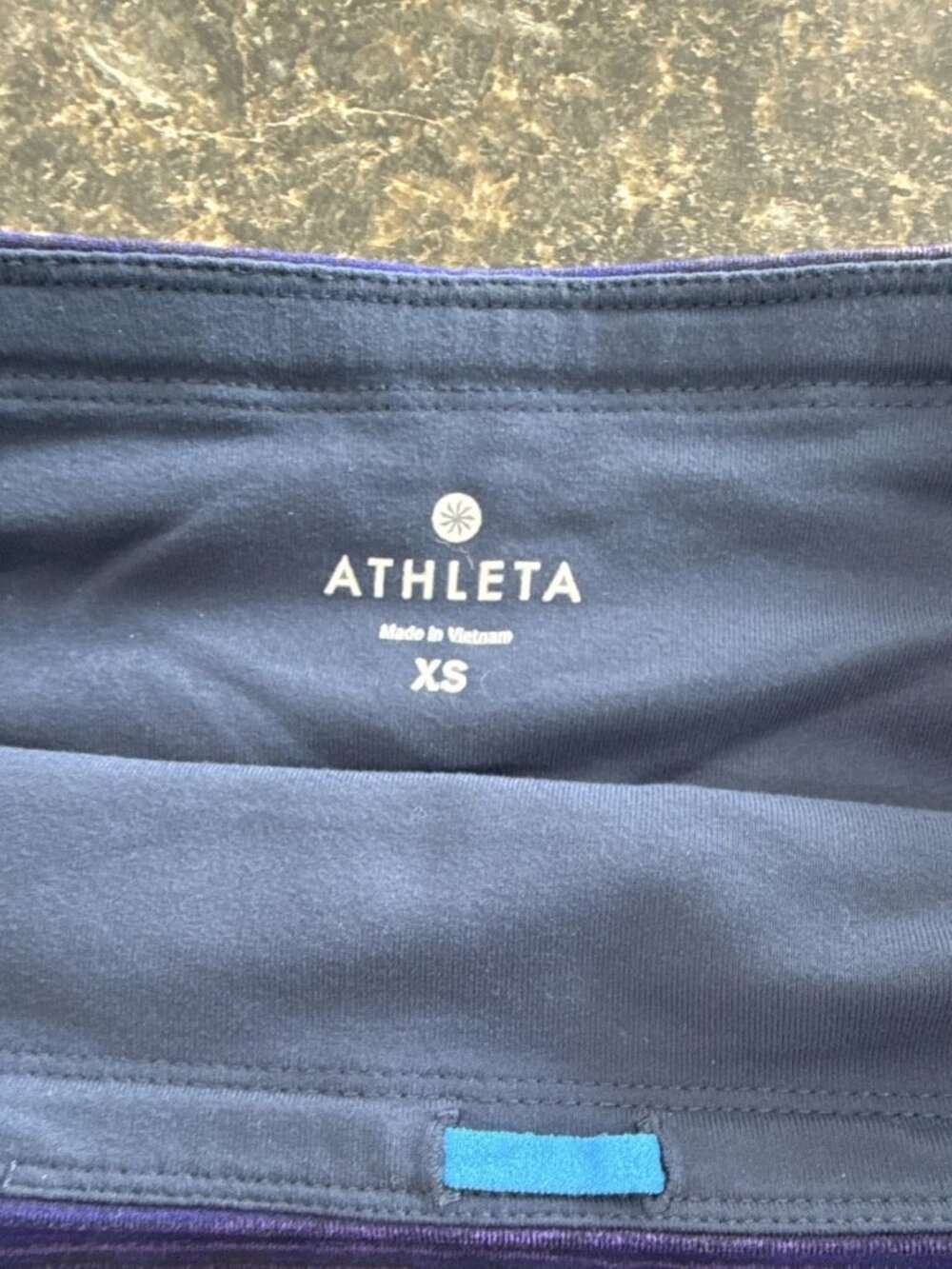 Athleta Women's Pull-On Stretch Athletic Skort Golf/Tennis Purple Blue Stripe XS - Picture 3 of 7